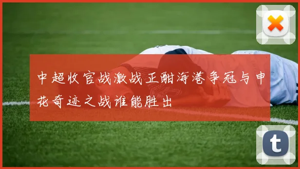 中超收官战激战正酣海港争冠与申花奇迹之战谁能胜出